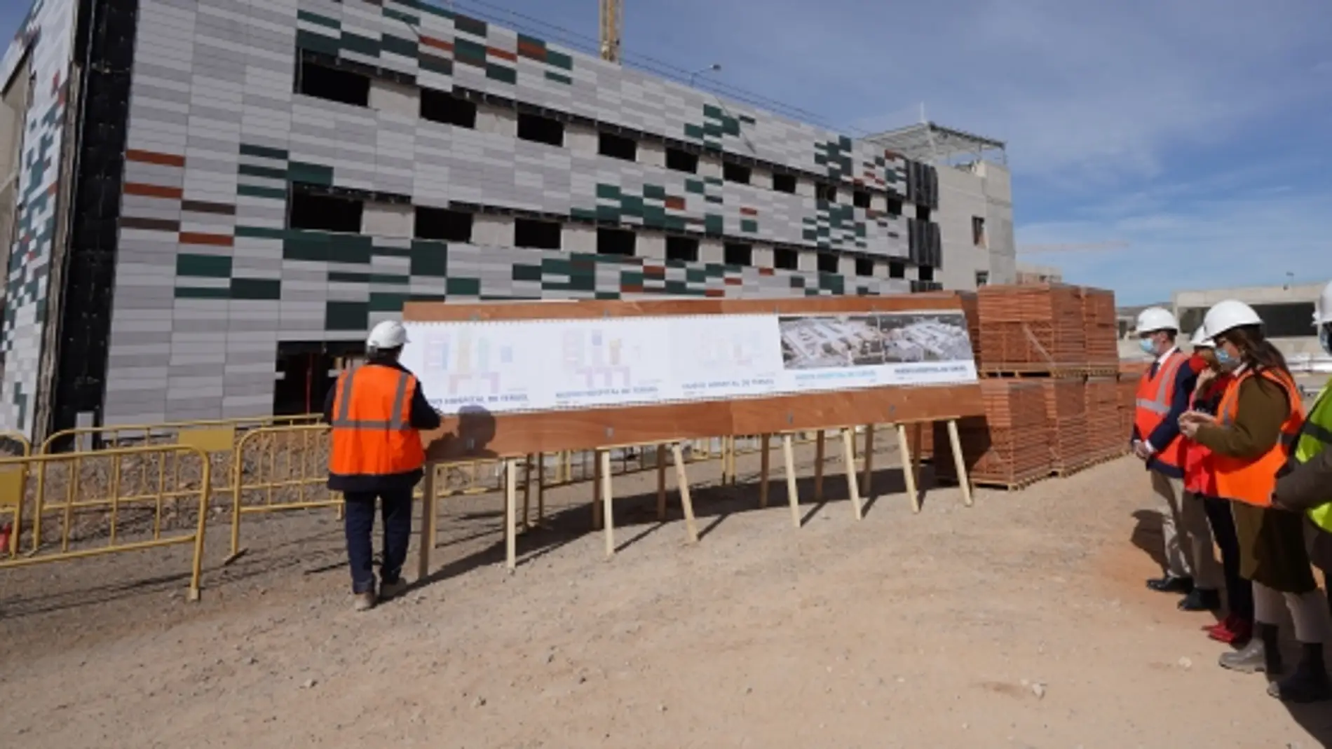 Las obras del hospital de Teruel se encuentran al 40% de su ejecución
