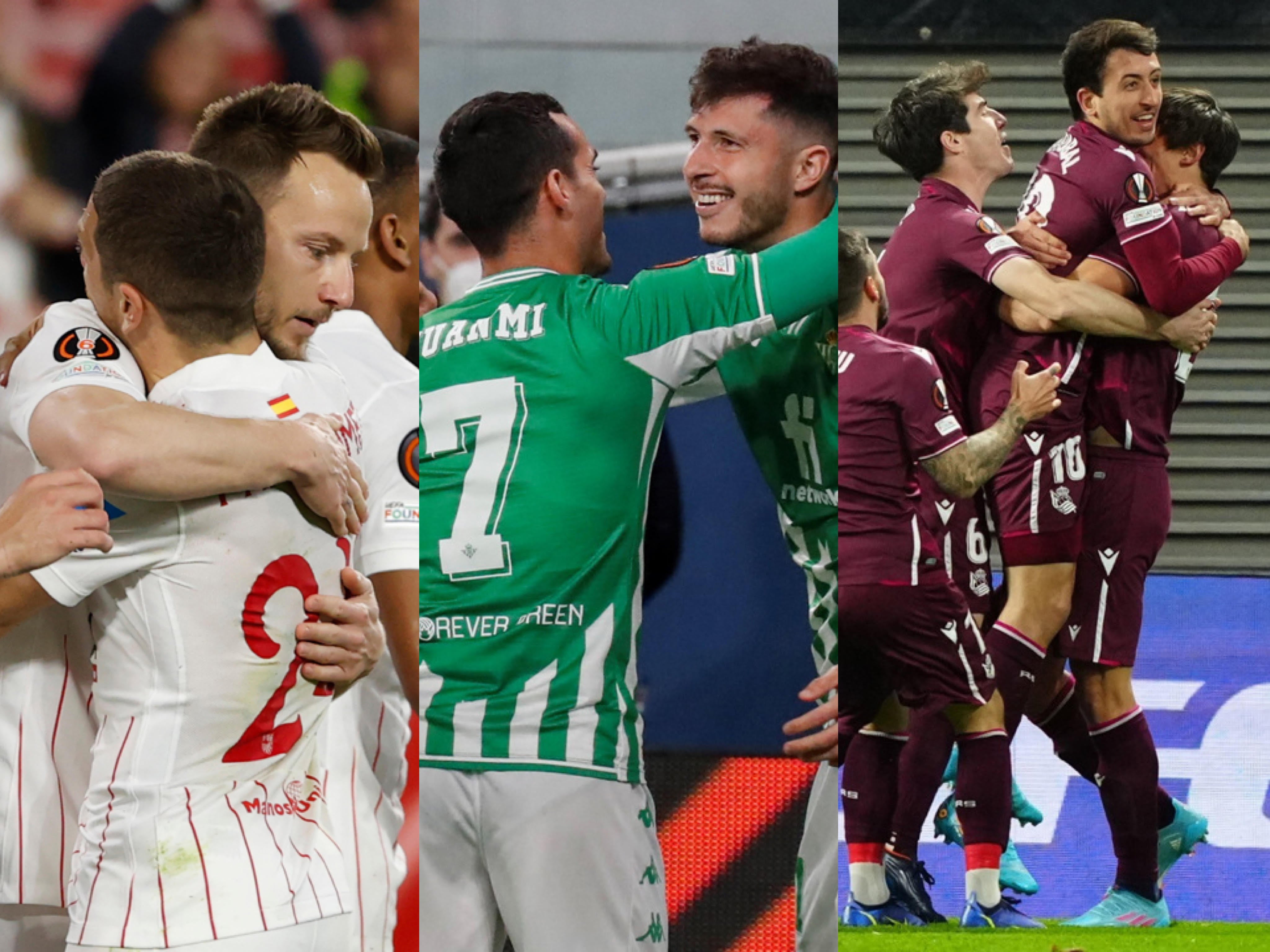 Sevilla, Betis y Real Sociedad, en busca de los octavos Sevilla, Betis y Real Sociedad, en busca de los octavos