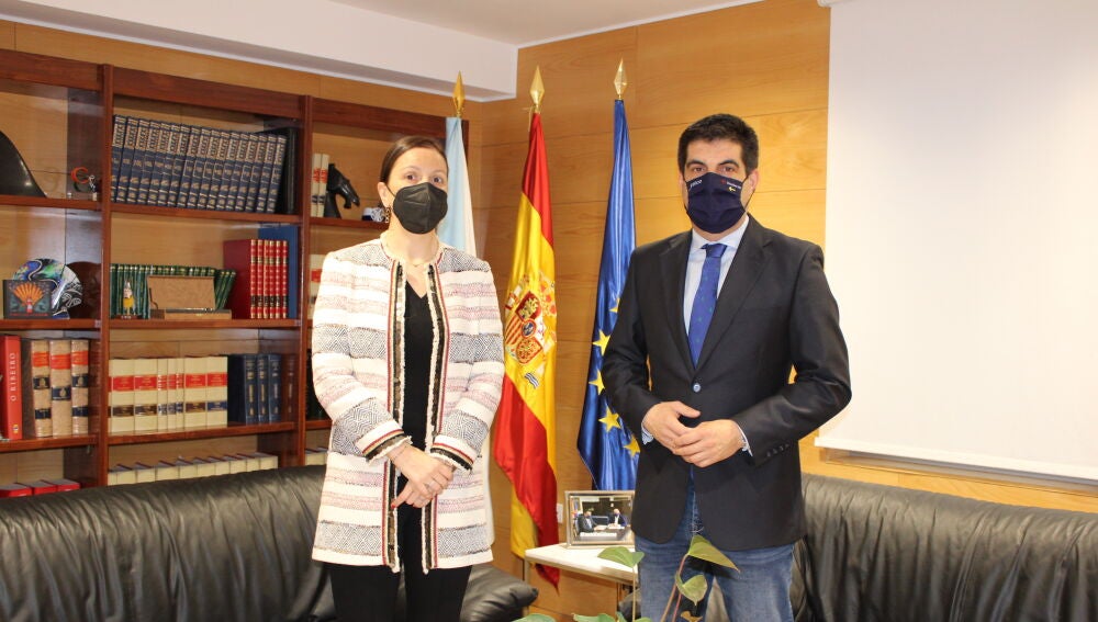 Reunión de Gabriel Alén coa xerente de Galicia Calidade