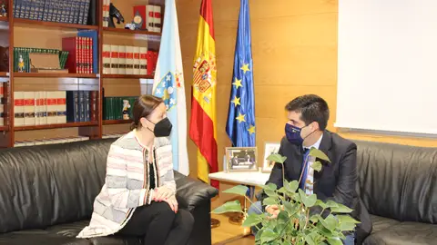 Gabriel Alén reúnese coa xerente de Galicia Calidade Gabriel Alén reúnese coa xerente de Galicia Calidade