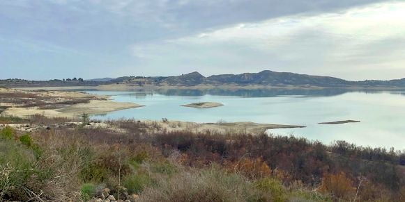 La sequía deja sin agua al embalse de La Pedrera La sequía deja sin agua al embalse de La Pedrera