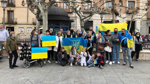 Concentraci&oacute;n en la Plaza de Cervantes