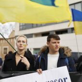 Manifestación Ucranianos Gipuzkoa 