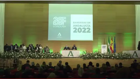 Acto de entrega de las banderas de Andalucía. Acto de entrega de las banderas de Andalucía.