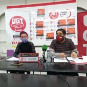 Cristina Fernández y Alberto Álvarez de UGT