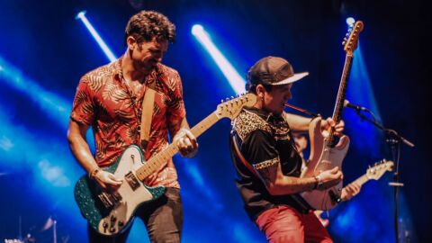 La banda 'Wall Street Band' durante una de sus actuaciones.