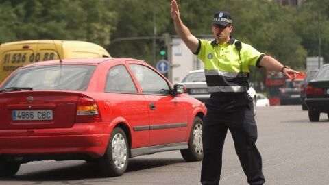 Agentes de tr&aacute;fico en San Sebasti&aacute;n 