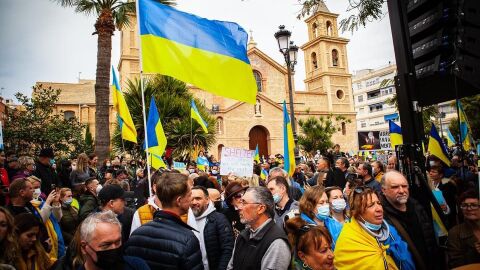 manifestacion ucranianos en Torrevieja