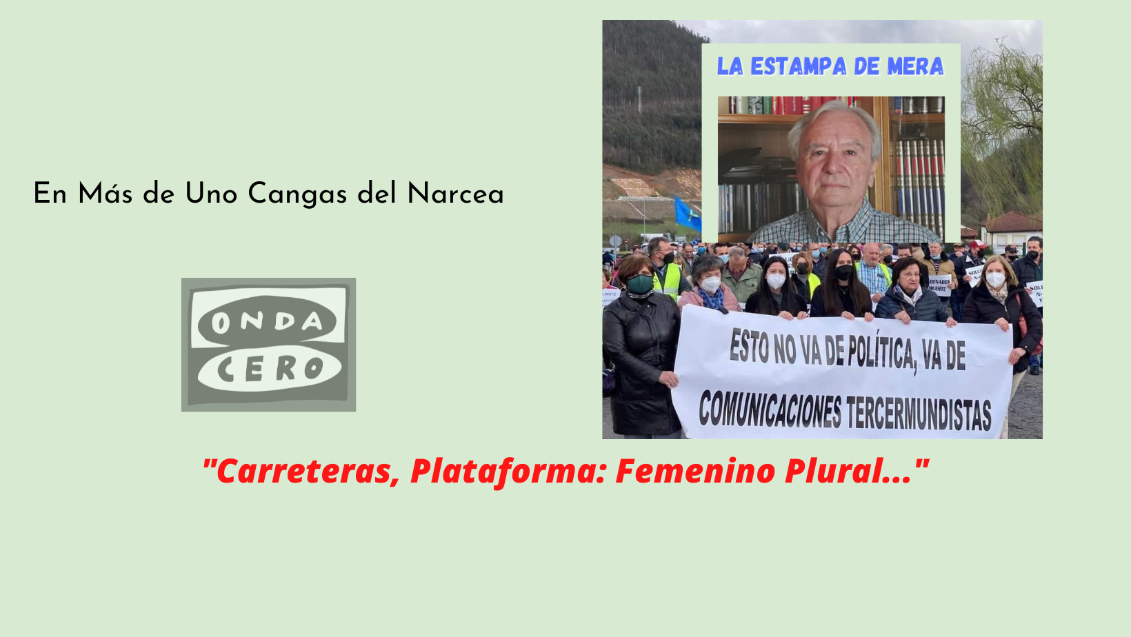 Carreteras, Plataforma: Femenino Plural... Carreteras, Plataforma: Femenino Plural...