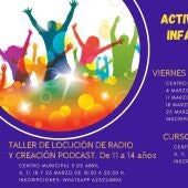 El mes de marzo viene cargado de actividades para los jóvenes de Albatera talleres creativos 