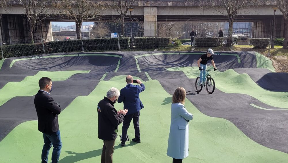 pump track no Parque das Letras
