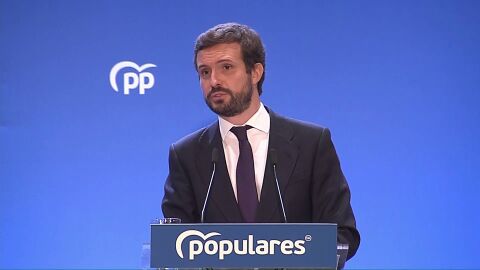 Pablo Casado en la Junta Directiva Nacional del PP