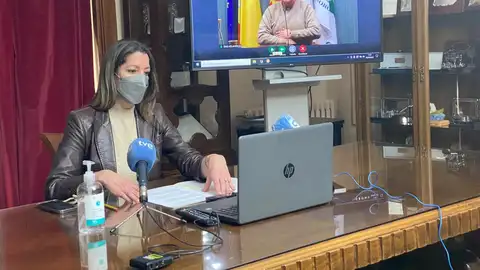 Lara Méndez, presidenta do Eixo Atlántico Anuncia acciones coordinadas para acoger refugiados