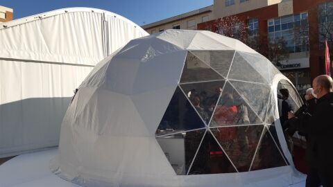 Instalaci&oacute;n del "escape room" en la Plaza de la Constituci&oacute;n