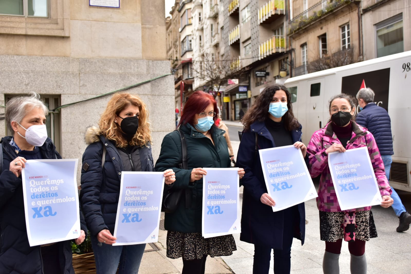"Queremos todos os dereitos e querémolos xa" lema do BNG para celebrar o 8M "Queremos todos os dereitos e querémolos xa" lema do BNG para celebrar o 8M