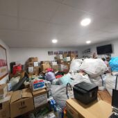 Material almacenado en Pozuelo para ser enviado a Ucrania