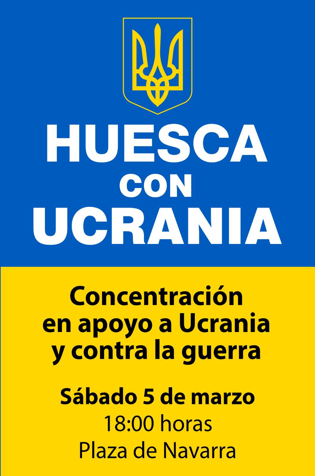 Ucranianos de Huesca convocan una concentración por su país Ucranianos de Huesca convocan una concentración por su país