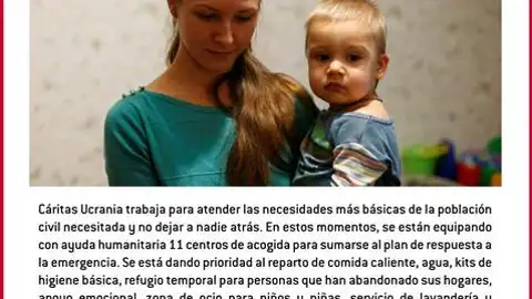 Cáritas Albacete se suma a la petición de ayuda a Ucrania Cáritas Albacete se suma a la petición de ayuda a Ucrania