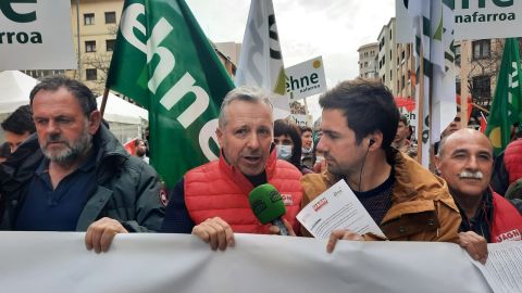 Tractorada en Pamplona