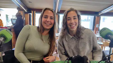 Silvia Mérida y Sonia Torralvo del Málaga CF Femenino Silvia Mérida y Sonia Torralvo del Málaga CF Femenino