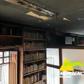 El fuego quemó una parte de las instalaciones de la biblioteca El fuego quemó una parte de las instalaciones de la biblioteca