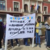 Concentración a favor de Ucrania en Valdepeñas
