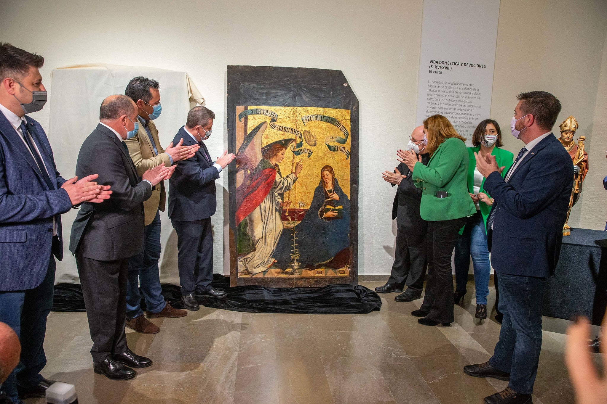 Las creaciones de Borgoña halladas en el retablo de la Iglesia de Alcaraz estarán expuestas en el Museo de Santa Cruz Las creaciones de Borgoña halladas en el retablo de la Iglesia de Alcaraz estarán expuestas en el Museo de Santa Cruz
