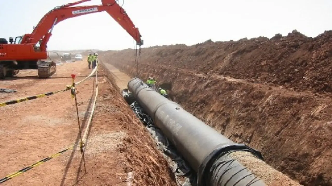 Obras de la tubería manchega Obras de la tubería manchega