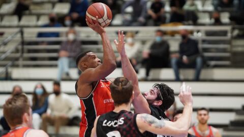 Imagen del partido de ayer
