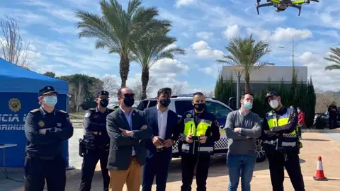 Orihuela presenta la nueva unidad de drones de la policia local formada por cuatro agentes drones policia local orihuela