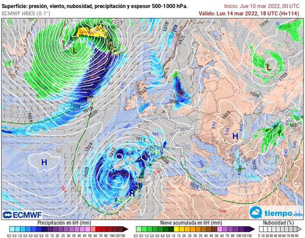 Lluvias generalizadas por un inminente temporal Lluvias generalizadas por un inminente temporal