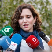 La presidenta de la Comunidad de Madrid, Isabel Díaz Ayuso, después de la Conferencia de Presidentes