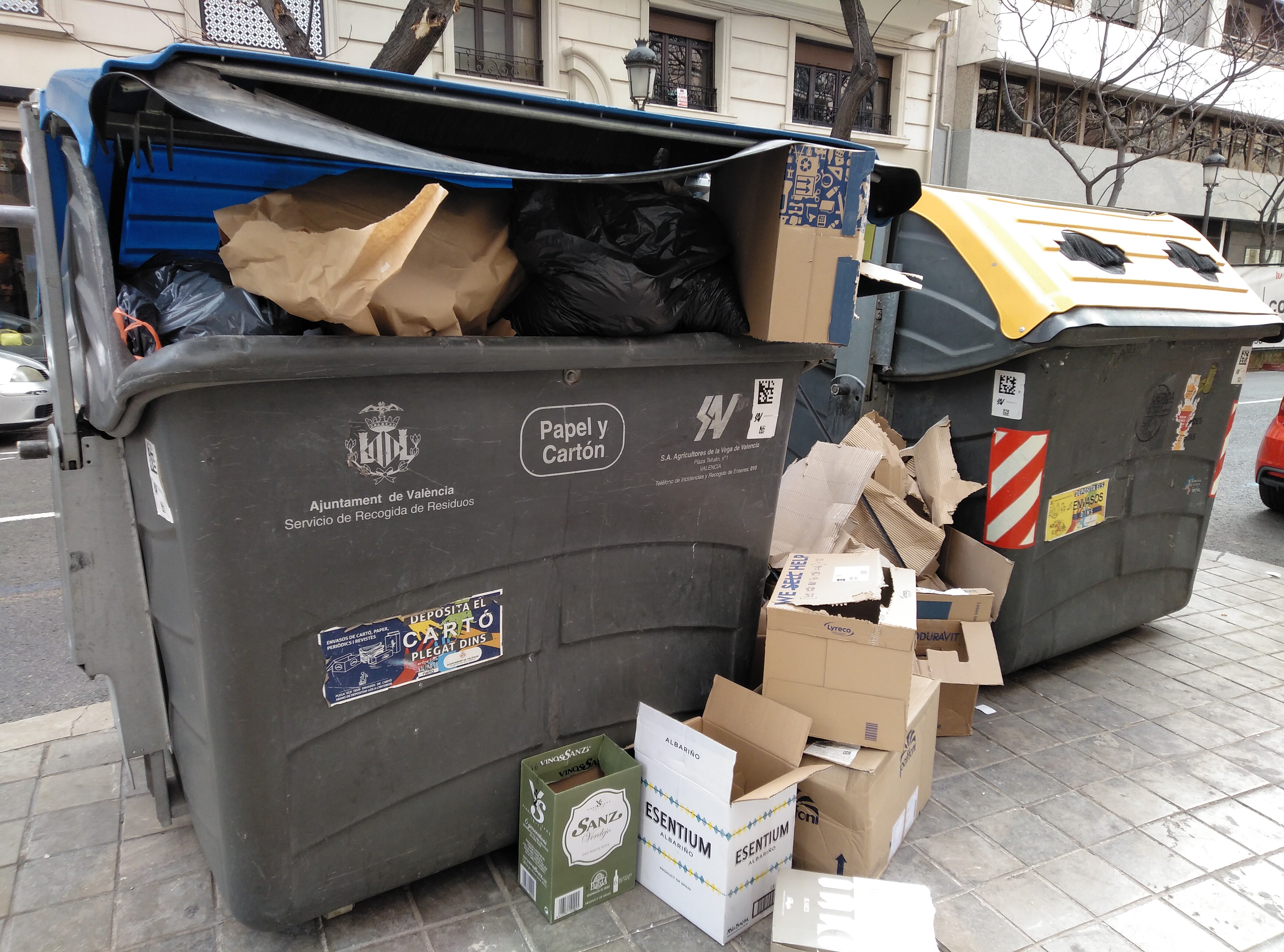 La recogida de papel, cartón y envases se duplica en Valéncia en siete años La recogida de papel, cartón y envases se duplica en Valéncia en siete años