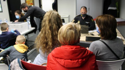 Ucranianos en el centro de recepci&oacute;n y acogida de refugiados de Pozuelo de Alarc&oacute;n (Madrid)