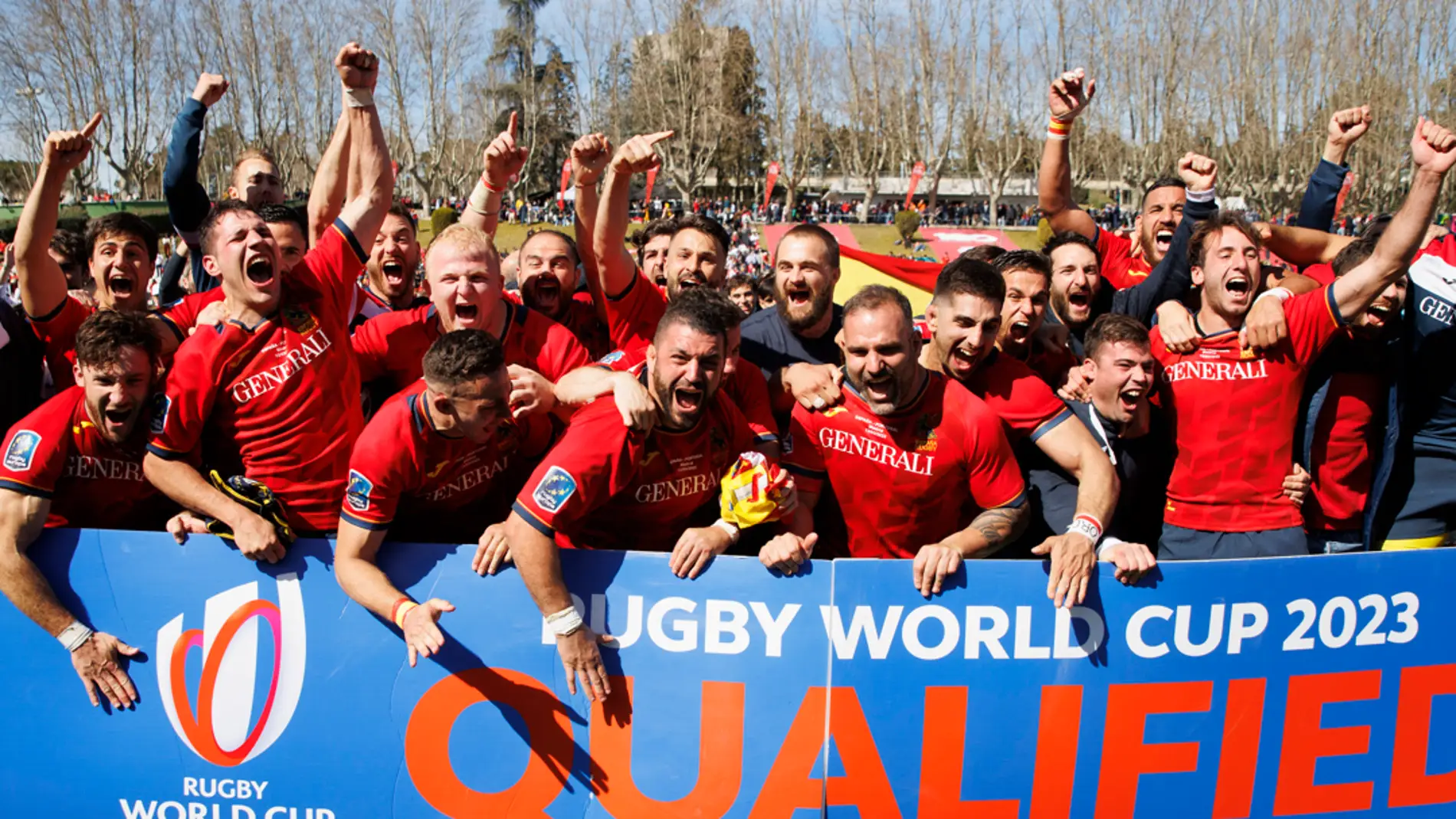 España cuando se clasificó para el Mundial de 2023 de Rugby