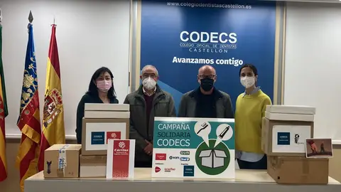 El Colegio Oficial de Dentistas de Castellón entrega material bucodental a Ucrania y Senegal El Colegio Oficial de Dentistas de Castellón entrega material bucodental a Ucrania y Senegal