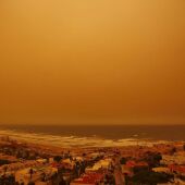 Imagen panorámica de la costa de Torrevieja en la jornada del lunes por la tarde