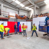 O centro loxístico de axuda a Ucraína comeza a recibir o material humanitario