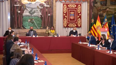 Pleno en la Diputació de Castelló. Pleno en la Diputació de Castelló.