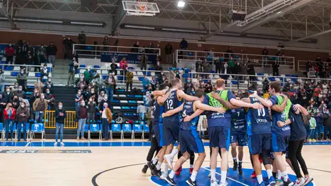 Celebración del OCB ante Valladolid Celebración del OCB ante Valladolid