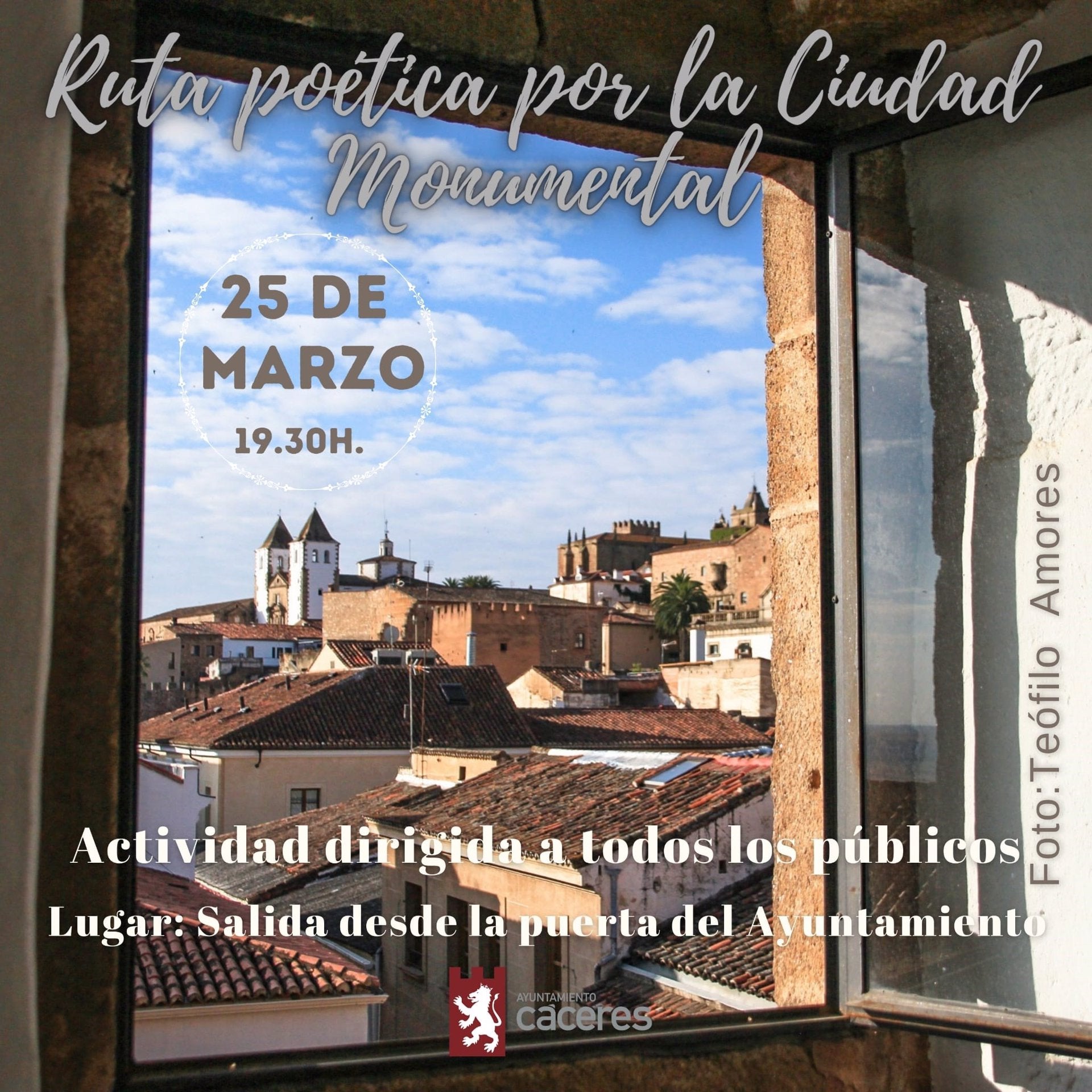 Cáceres se suma al Día Mundial de la Poesía con un recital homenaje a García Lorca y una ruta poética Cáceres se suma al Día Mundial de la Poesía con un recital homenaje a García Lorca y una ruta poética