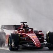 Carlos Sainz en su nuevo Ferrari