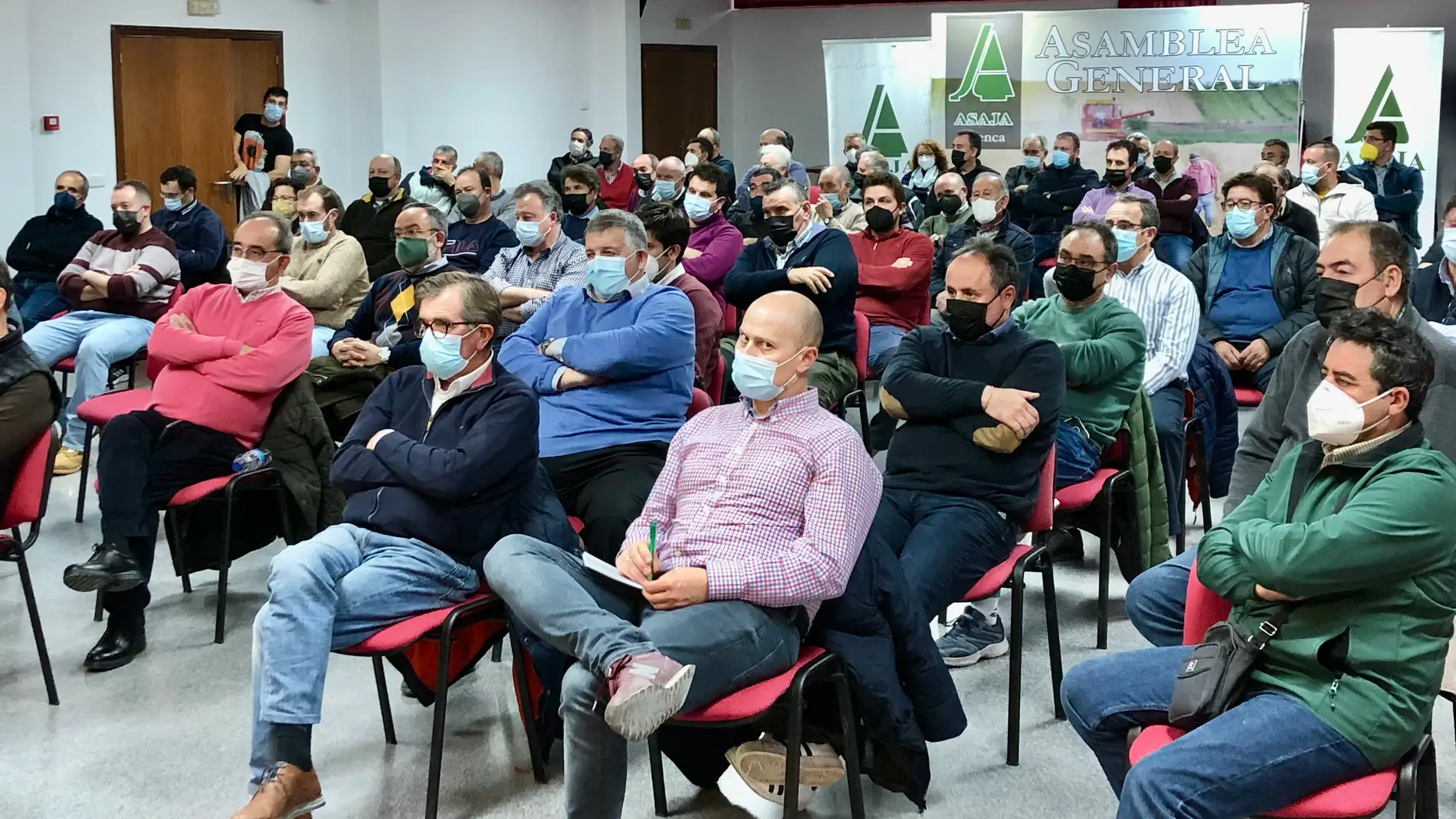 Reunión de productores en la sede de Asaja de Cuenca