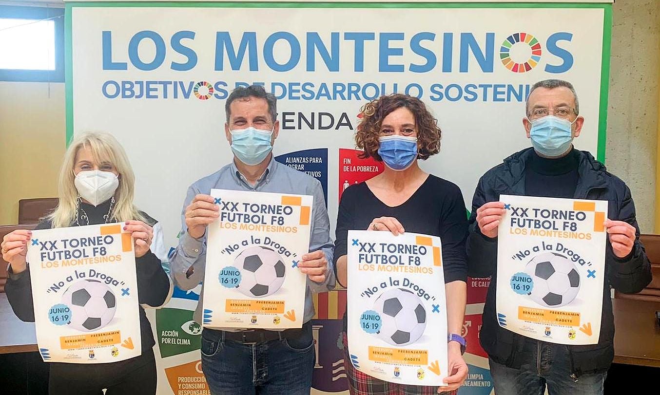 Los Montesinos acogerá el XX Torneo de Fútbol 8 "No a la Droga" del 16 al 19 de junio Los Montesinos acogerá el XX Torneo de Fútbol 8 "No a la Droga" del 16 al 19 de junio