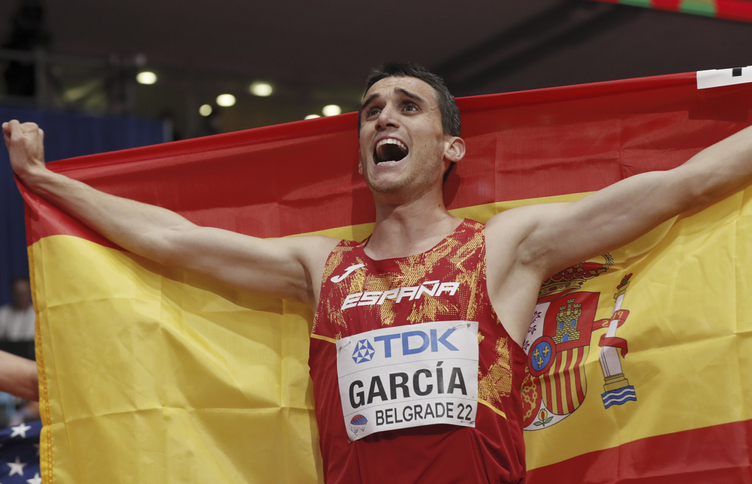 El atleta Mariano García, campeón del mundo de 800 metros 'indoor' El atleta Mariano García, campeón del mundo de 800 metros 'indoor'