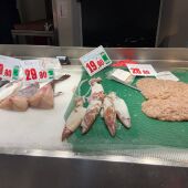 Un puesto de pescado del Mercado Pere Garau de Palma. 