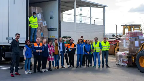Sae das naves da Deputación o primeiro camión con axuda humanitaria para Ucraína Sae das naves da Deputación o primeiro camión con axuda humanitaria para Ucraína