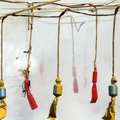 Imagen de archivo de una mascletà Imagen de archivo de una mascletà