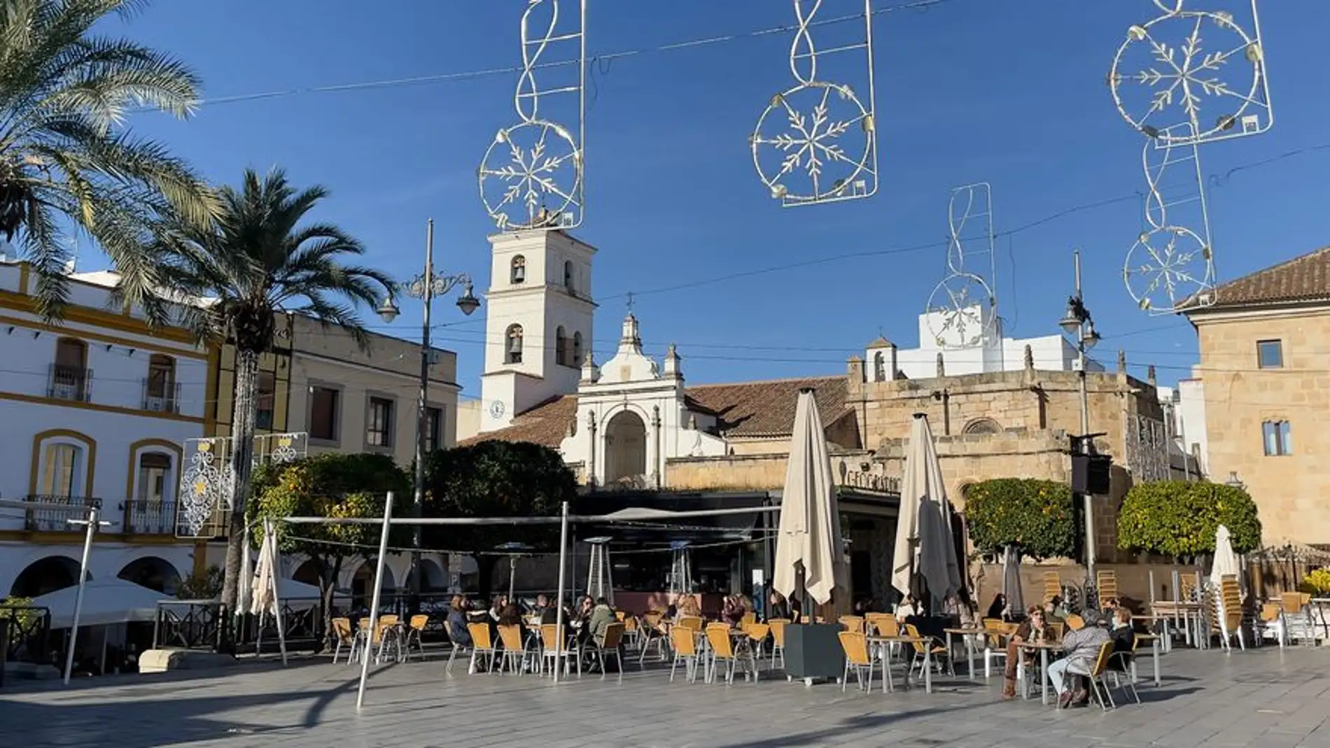 Bares Plaza de España, imagen de archivo Bares Plaza de España, imagen de archivo