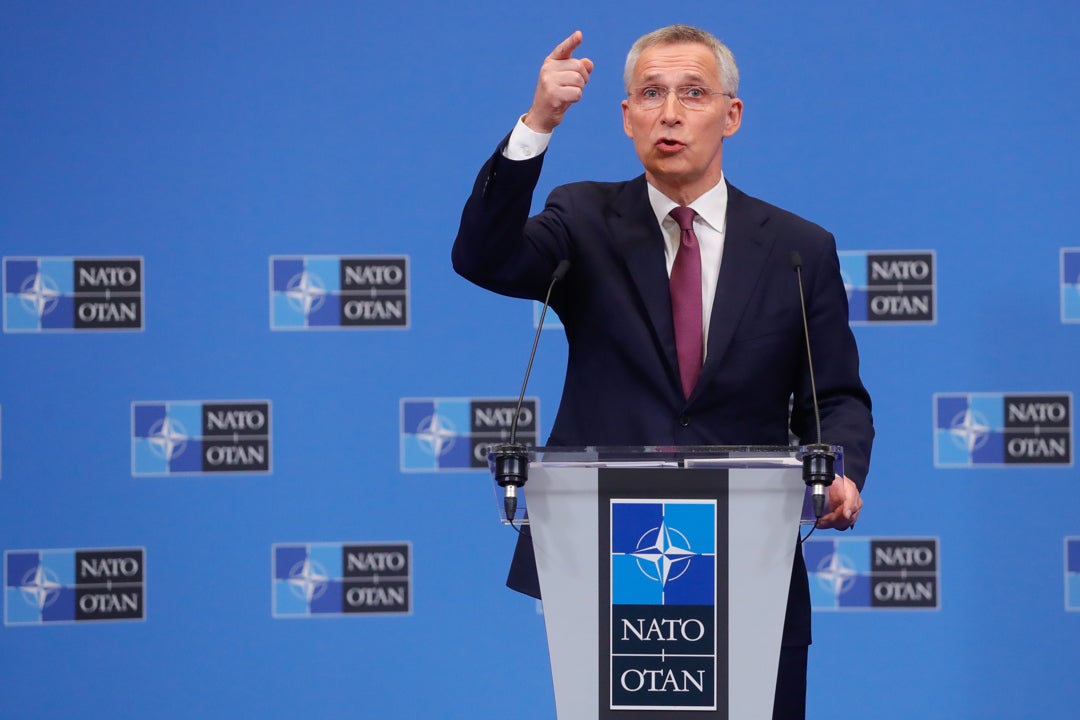 La OTAN advierte de que un ataque químico de Rusia en Ucrania "cambiaría la naturaleza del conflicto" La OTAN advierte de que un ataque químico de Rusia en Ucrania "cambiaría la naturaleza del conflicto"